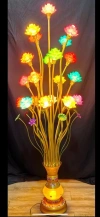 Buddha front lotus lamp, seven-color and multi-color offering lamp, decorative lamp, lotus-shaped, festival gift, home decoration, plug-in candle, Buddhist supplies, lighting fixtures, plug-in candle Application Scenario